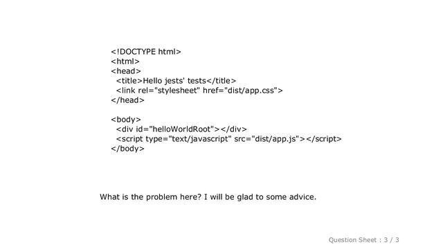 HTML : Test suite failed to run. Invariant Violation: _registerComponent(...): Target container is смотреть онлайн