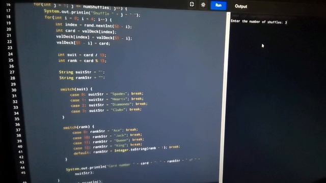 Java Card Shuffler: A Simple Program for Shuffling a Deck of Cards смотреть онлайн