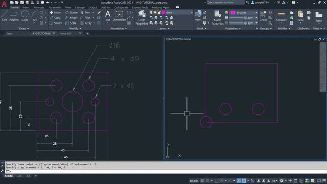 #10 AUTOCAD: HOW TO USE THE COMMANDS ( COPY, MOVE & ALIGN ) C/W ALL OPTIONS ( ENGLISH VERSION ) смотреть онлайн