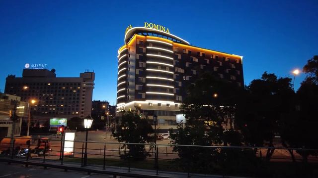 Архитектурное освещение гостиница Domina г. Новосибирск смотреть онлайн