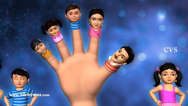 Daddy Finger | Finger Family Song | 3D Finger Family Nursery Rhymes & Songs for Children смотреть онлайн