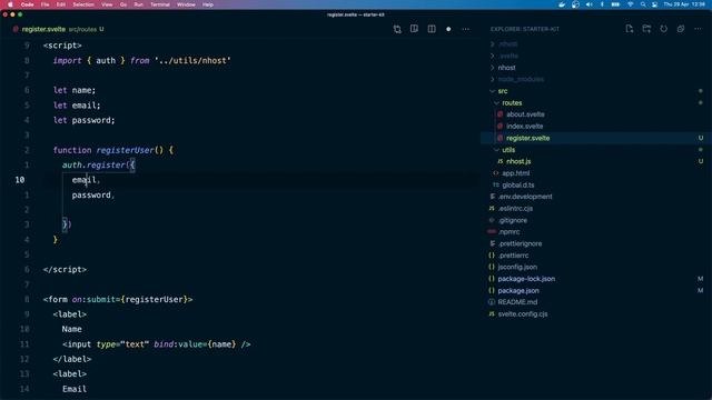 Nhost and SvelteKit - Starter Kit lesson 2 - User Registration смотреть онлайн