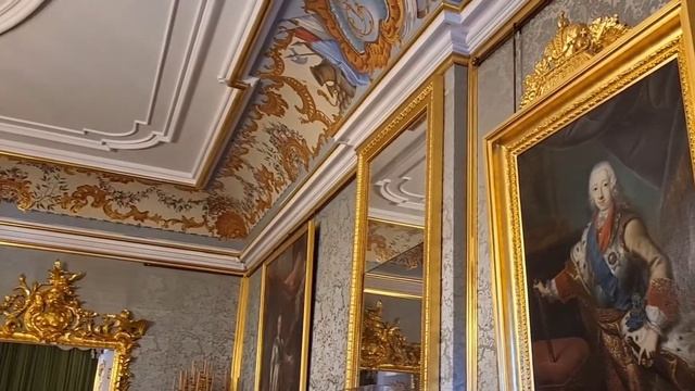 Голубая гостиная(Большая). Большой Петергофский дворец. Peterhof Museum.