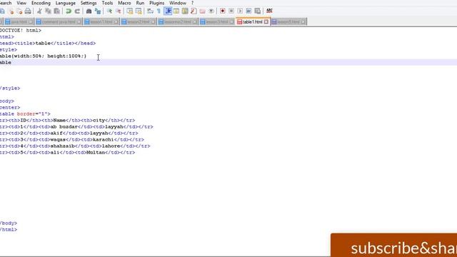 How to Table height and width change in Html by abproductionstudio aurangzaibbuzdar смотреть онлайн