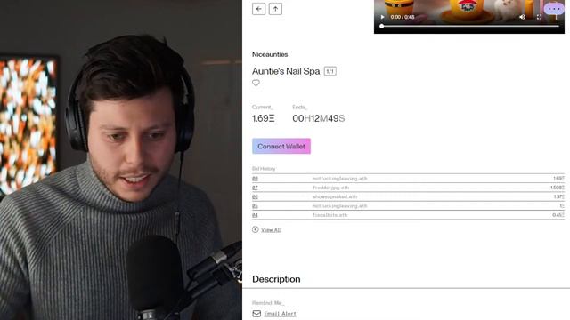 the stream ends when someone buys this NFT смотреть онлайн