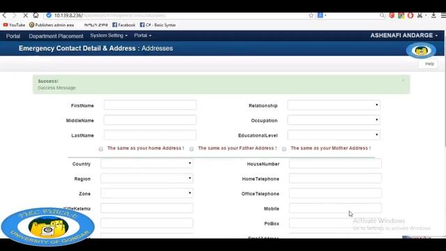 University of Gondar | Student Online Academic Registration System смотреть онлайн