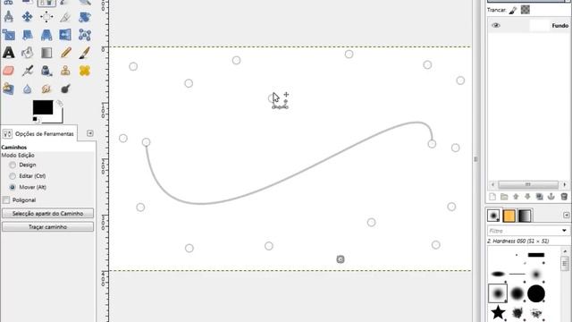 Curso de Design Gimp Artes - 15 - crie um texto em caminhos e moldá-lo смотреть онлайн