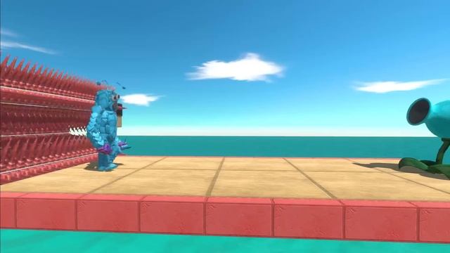 Ice Peashooter Push Animals into Grinders - Animal Revolt Battle Simulator смотреть онлайн