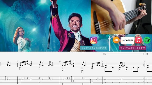 [ TAB ] Never Enough ( from "The Greatest Showman" ) | Fingerstyle Guitar by GuitarGheddu смотреть онлайн