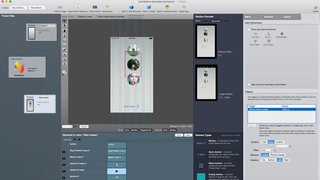 Using Animations in Neonto Studio смотреть онлайн