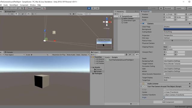 How to rotate the camera along a circular path / Как поварачивать камеру по круговой траектории смотреть онлайн