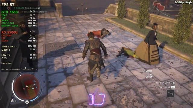 Assassins Creed Syndicate - GTX 1650 LAPTOP - 1080p, 720p - Acer Aspire 7 смотреть онлайн