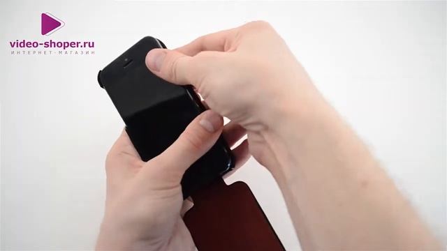 Кожаный чехол Borofone для iPhone 5 замшевый черный смотреть онлайн