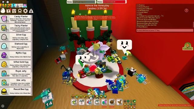 Для чего нужна Snow Machine и Honeyday Candles в Bee Swarm Simulator смотреть онлайн