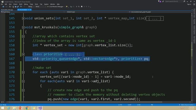 4. Minimum Spanning Tree (MST) Implementation with C++ : Kruskal's algorithm implementation смотреть онлайн