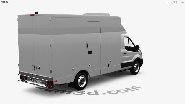 Ford Transit Box Truck 2021 3D model by Hum3D.com смотреть онлайн