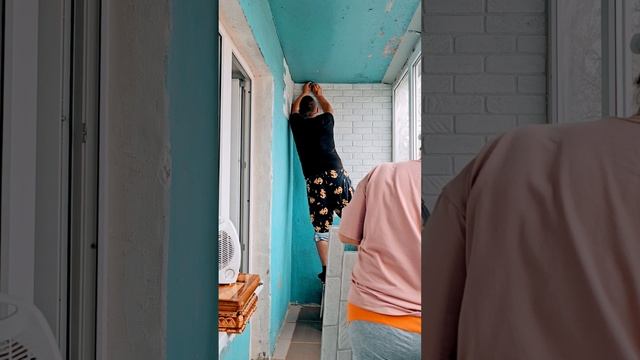 РЕМОНТ БАЛКОНА! НАЧАЛО ЕСТЬ,ГОТОВЫЙ ПОКАЖЕМ ..... смотреть онлайн