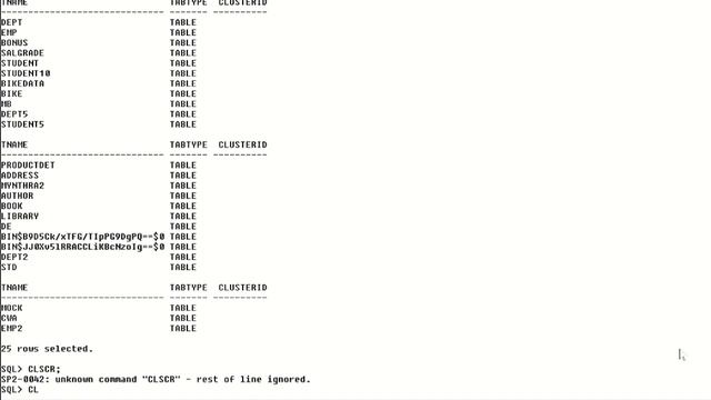 Basic SQL Cheats | How to Clear Screen | Show User | Select all Tables | Connect| SQL Kannada| Akas смотреть онлайн