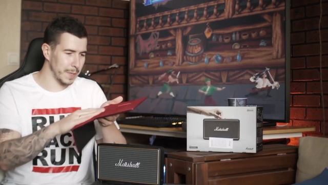 Обзор блютуз колонки Marshall stokwell 1/ крутейшая ретро колонка смотреть онлайн