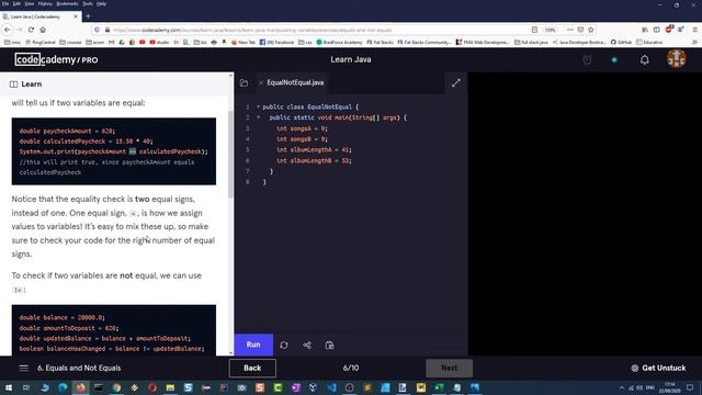 Learn Java - 2.3 Manipulating Variables | Codecademy Walkthrough смотреть онлайн