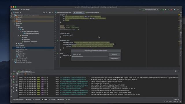 Gradle Spring Boot Project with Intellij IDEA смотреть онлайн