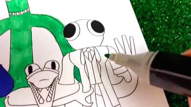 Coloring Pages Rainbow Friends Roblox смотреть онлайн