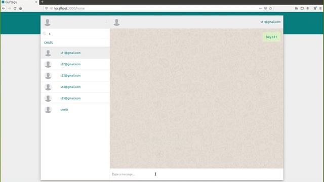 Whatsapp Web Clone - Frontend + Backend