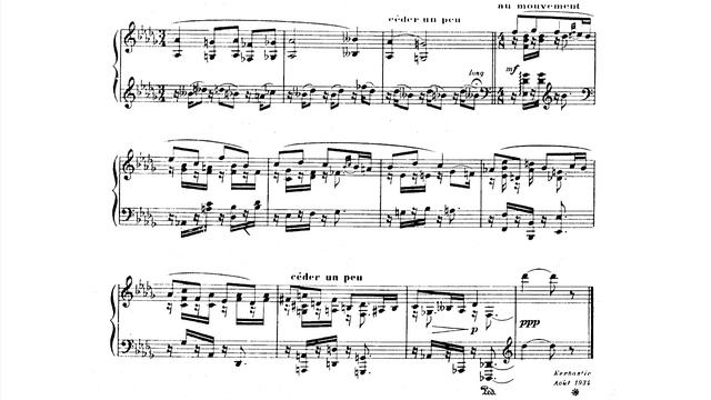 Francis Poulenc - Three Intermezzi [Score Video] смотреть онлайн