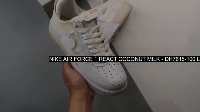 [UNBOXING] Nike Air Force 1 React Coconut Milk - DH7615-100 Latest смотреть онлайн