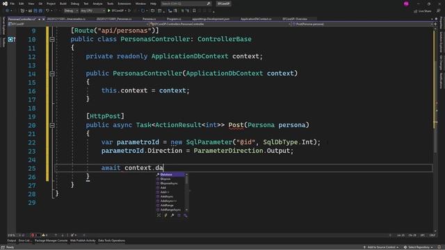 Entity Framework Core - 3 Ejemplos con Procedimientos Almacenados смотреть онлайн