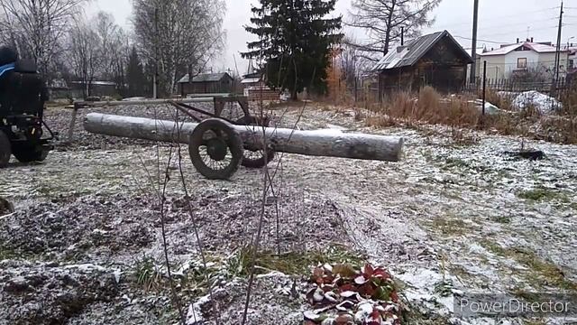 Телега прицеп -2 для перевозки брёвен, доработки. смотреть онлайн