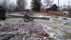 Телега прицеп -2 для перевозки брёвен, доработки.