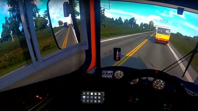 #EuroTruckSimulator2 : В Бразилии на Икарусе #3монитора #TripleScreen #ThrustMasterT300 #ShifterTH8 смотреть онлайн