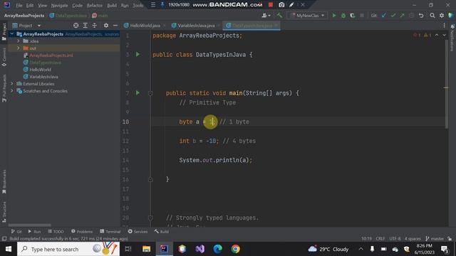 Data Types in Java | Class #7 смотреть онлайн