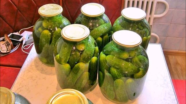 Консервированные Огурцы с кетчупом чили. | Canned Cucumbers with chili ketchup. смотреть онлайн