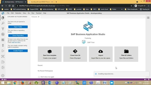 Configure Business Application studio & create First Hello World App tutorial | #developersdiary смотреть онлайн