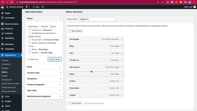 Different Menus for Logged-In and Logged-Out User смотреть онлайн