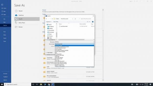 How to convert Docx to PDF