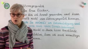 DTZ + telc Deutsch B1 | halbformelle E-Mail schreiben | Termin absagen | Deutsch lernen