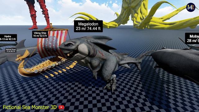 Sea Monsters Size Comparison 3D (Fictional Sea Monsters) || Bloop vs El Gran Maja 🦑🦂🕷️🐲🦟 смотреть онлайн