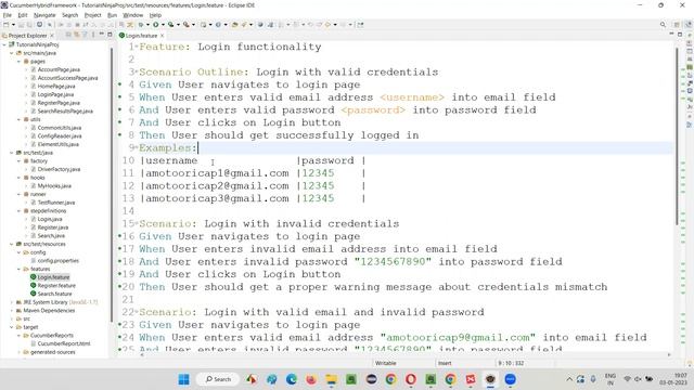 Provide an example of Scenario Outline in Cucumber framework? (Selenium Interview Question #88) смотреть онлайн