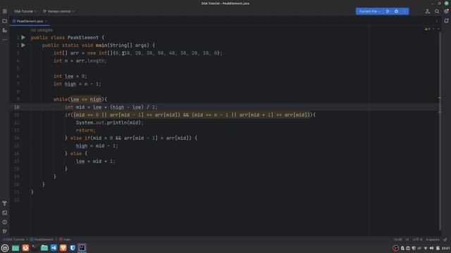 DSA Practice Series | Binary Search | Maximum Element in a bitonic Array | #45 | Entri Elevate Hind смотреть онлайн