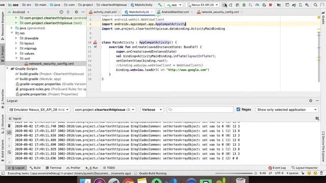 Resolve Cleartext HTTP traffic not permitted issue in android смотреть онлайн