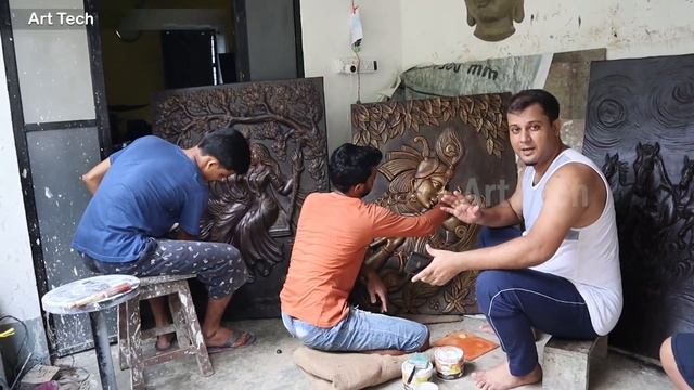 Fiber wall art for home decor | fiber mural art studio | Starting price 800/- смотреть онлайн