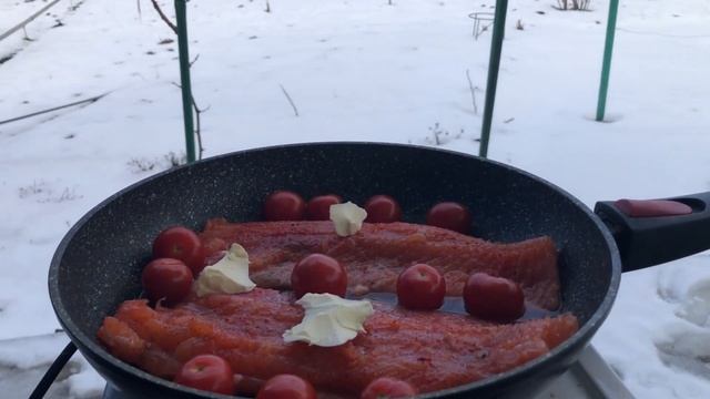 Форель в Сливочно-Апельсиновом Соусе на природе смотреть онлайн