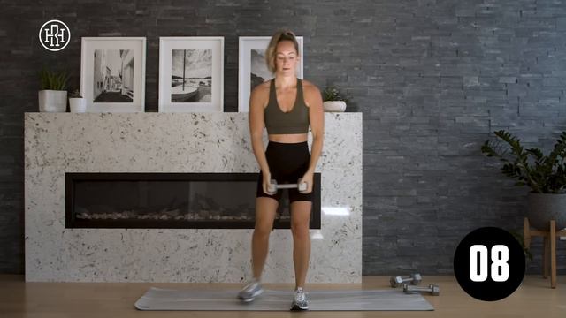 LOW IMPACT // Total Body HIIT Workout with Weights (No Jumping) смотреть онлайн