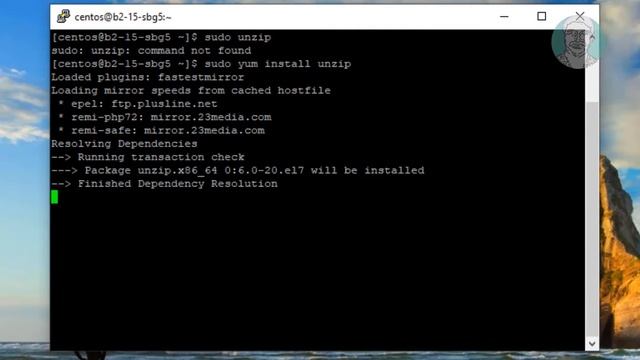 [Solved] sudo: unzip: command not found in CentOS смотреть онлайн