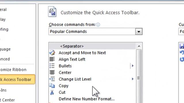 How to add document location to the Quick Access Toolbar of Office 2010 смотреть онлайн