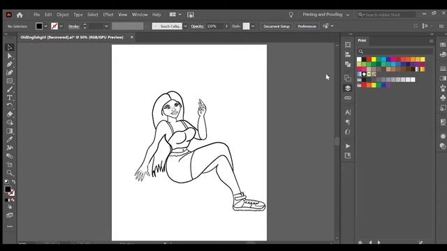 Graphic Design Basketball Old English Girl (Adobe Illustrator) смотреть онлайн