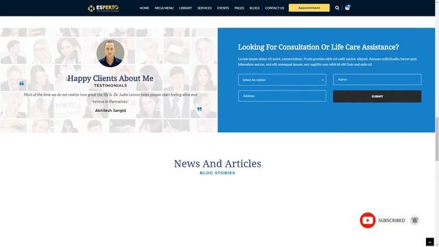 Esperto - A Consultancy and Coaching WordPress Theme смотреть онлайн